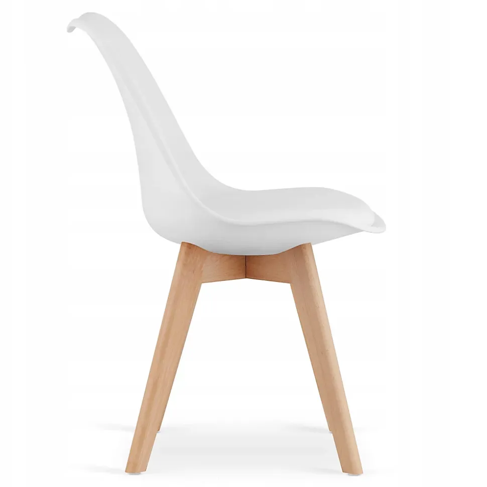 Table ronde Valora KOVA 60 blanche + 2 chaises RIKX blanches