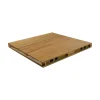 Tablette Bois Teck Huilé Carré - Etagère Murale - 18x235x235mm - Etagère de Bureau, Cuisine, Salle de bain, Salon
