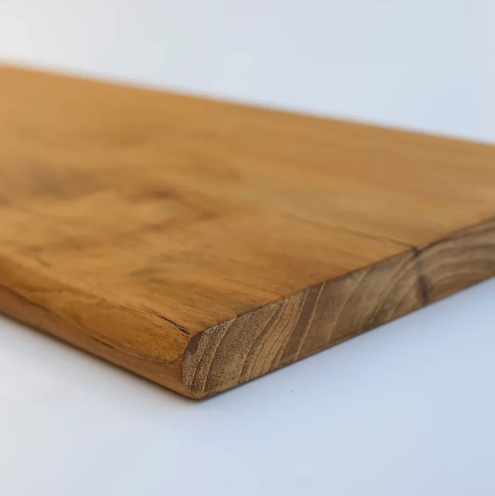 Tablette Bois Teck Huilé Rectangle - Etagère Murale - 18x180x600mm - Etagère de Bureau, Cuisine, Salle de bain, Salon