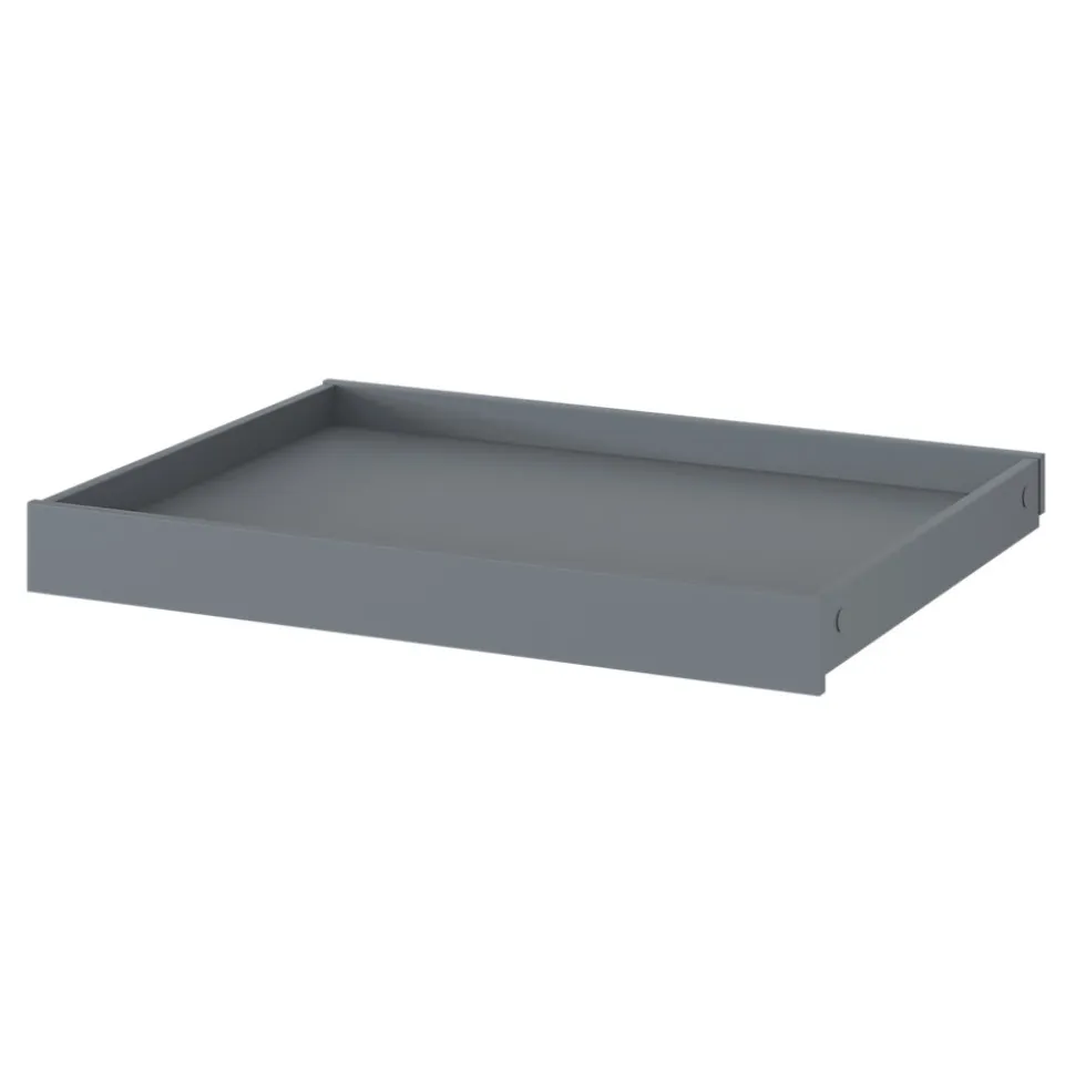 Tablette coulissante gris anthracite Atomia L. 68,7 x H. 7,2 x P. 51,6 cm