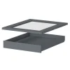 Tablette coulissante gris anthracite Atomia L. 43,7 x H. 7,2 x P. 51,6 cm