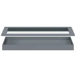 Tablette coulissante gris anthracite Atomia L. 93,7 x H. 7,2 x P. 51,6 cm