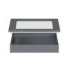 Tablette en verre amovible Atomia L. 46,4 x P. 56,2 x Ep. 1,8 cm
