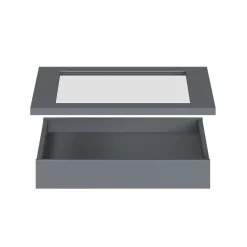 Tablette en verre amovible Atomia L. 46,4 x P. 56,2 x Ep. 1,8 cm