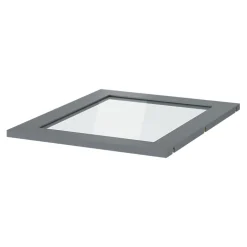 Tablette en verre amovible Atomia L. 46,4 x P. 56,2 x Ep. 1,8 cm