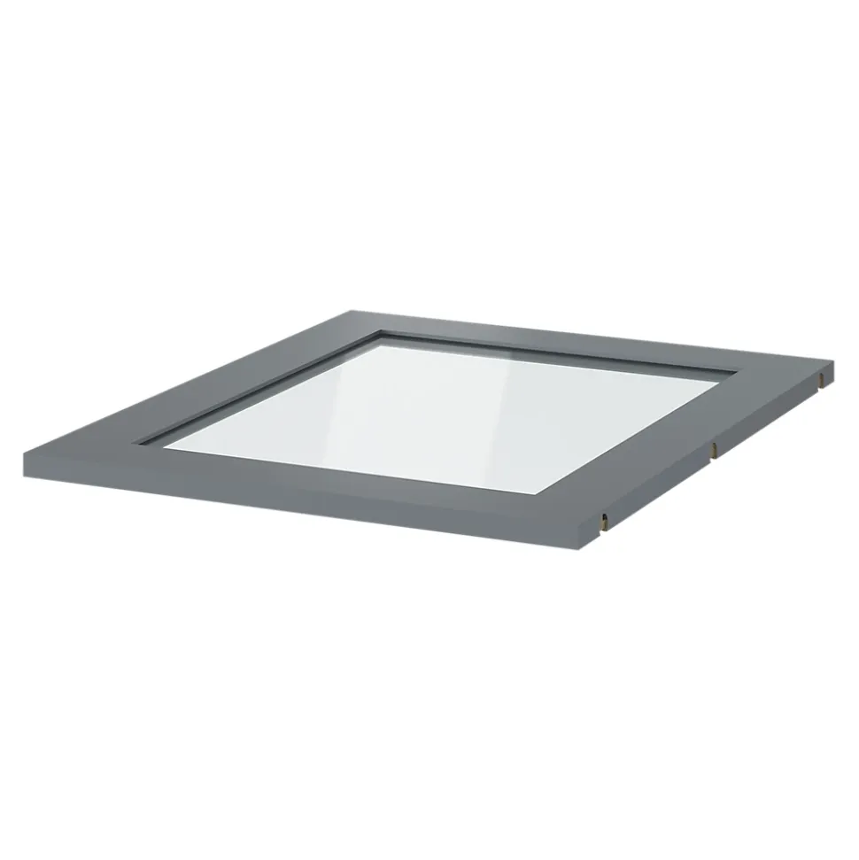 Tablette en verre amovible Atomia L. 46,4 x P. 56,2 x Ep. 1,8 cm