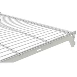 Tablette filaire murale en acier blanc L. 66 x P. 40 cm
