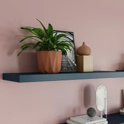 Tablette murale avec fixation invisible GoodHome Cusko bleu foncé 80 cm