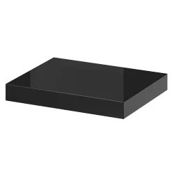 Tablette murale avec fixation invisible GoodHome Cusko noir brillant 30 cm
