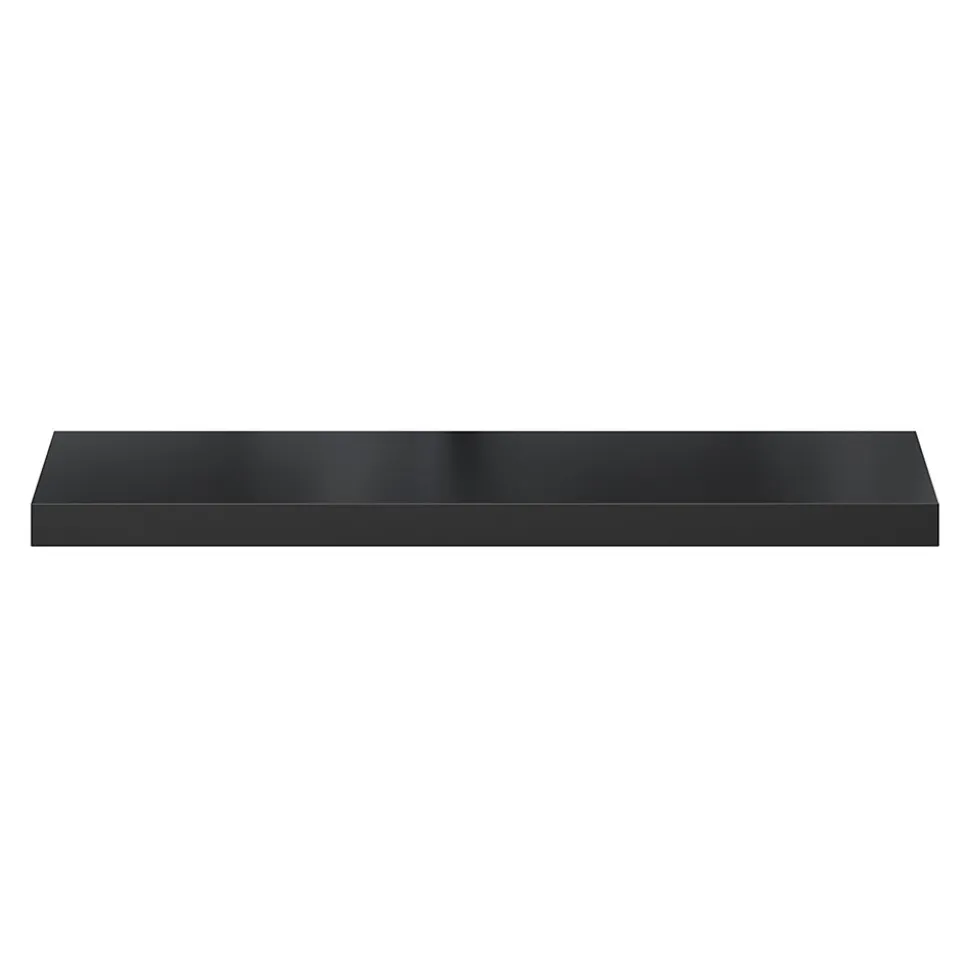 Tablette murale avec fixation invisible GoodHome Cusko noir 80 cm