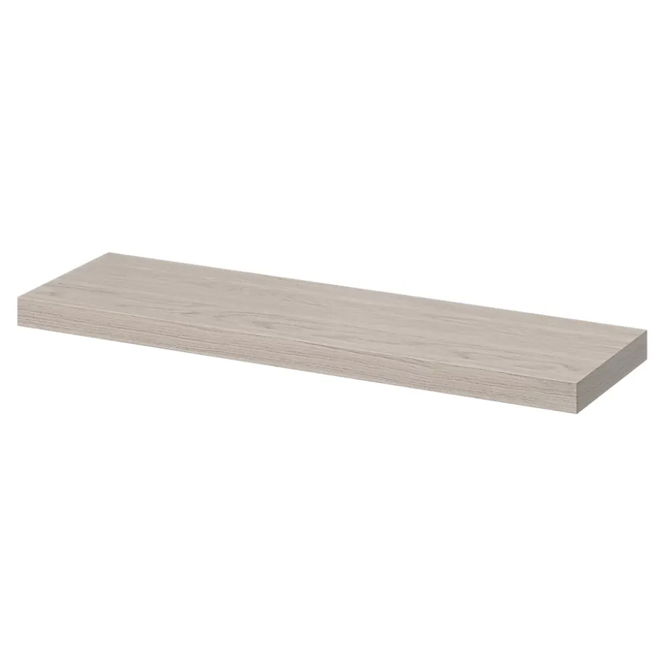 Tablette murale avec fixation invisible GoodHome Cusko effet chêne clair 80 cm
