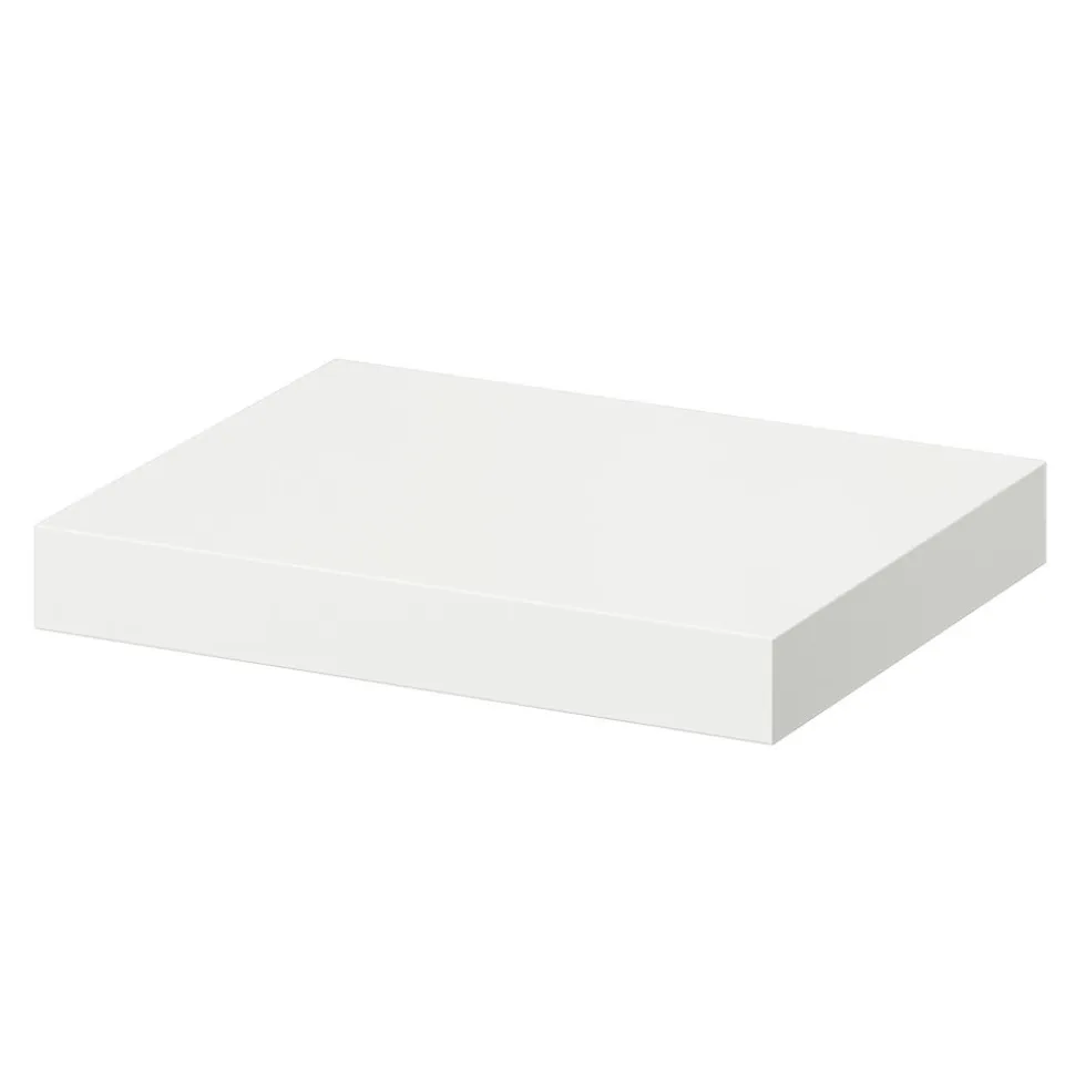 Tablette murale avec fixation invisible GoodHome Cusko blanc 30 cm
