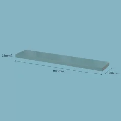 Tablette murale avec fixation invisible GoodHome Cusko vert treillis 118 cm