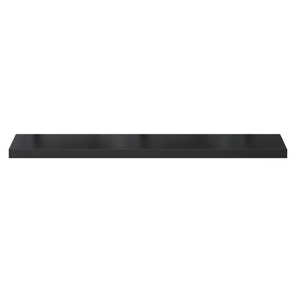 Tablette murale avec fixation invisible GoodHome Cusko noir 118 cm