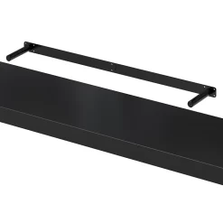 Tablette murale avec fixation invisible GoodHome Cusko noir 118 cm