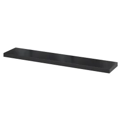 Tablette murale avec fixation invisible GoodHome Cusko noir 118 cm