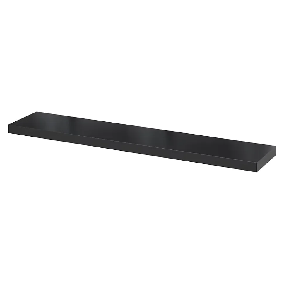 Tablette murale avec fixation invisible GoodHome Cusko noir 118 cm