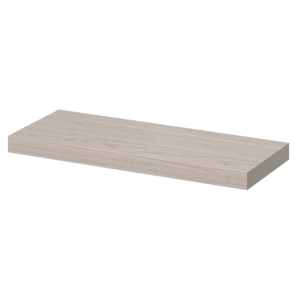 Tablette murale avec fixation invisible GoodHome Cusko effet chêne clair 60 cm
