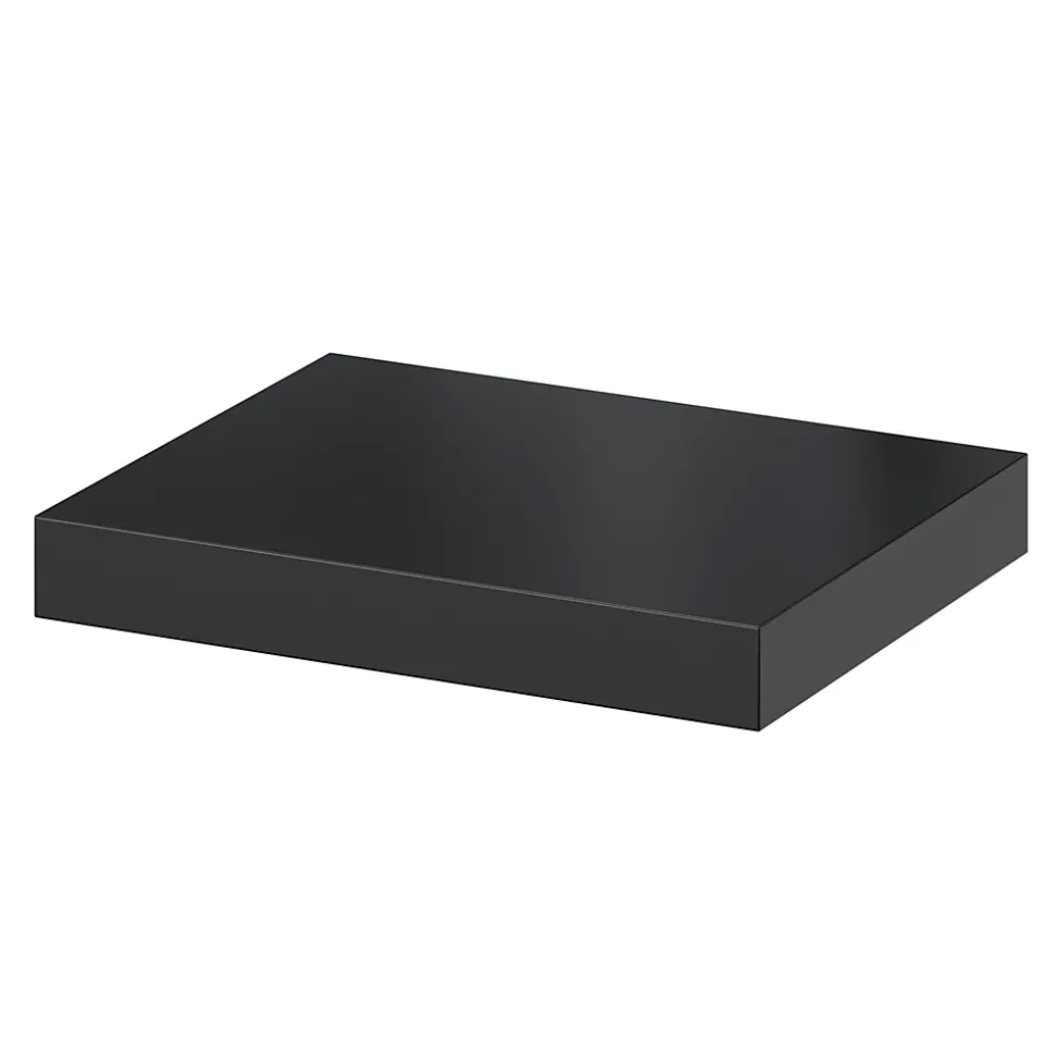 Tablette murale avec fixation invisible GoodHome Cusko noir 30 cm