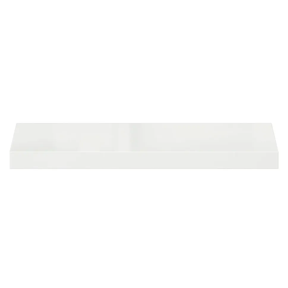 Tablette murale avec fixation invisible GoodHome Cusko blanc brillant 60 cm