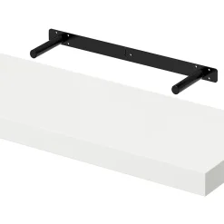 Tablette murale avec fixation invisible GoodHome Cusko blanc 80 cm