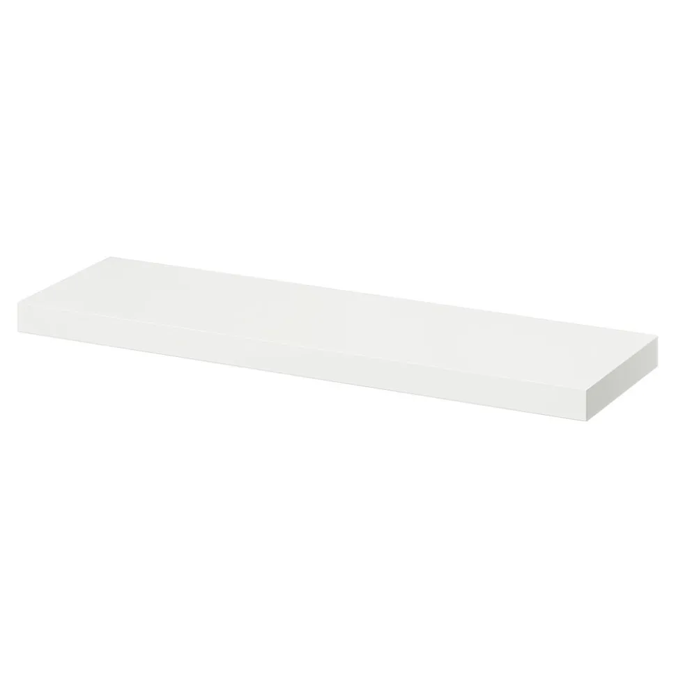 Tablette murale avec fixation invisible GoodHome Cusko blanc 80 cm