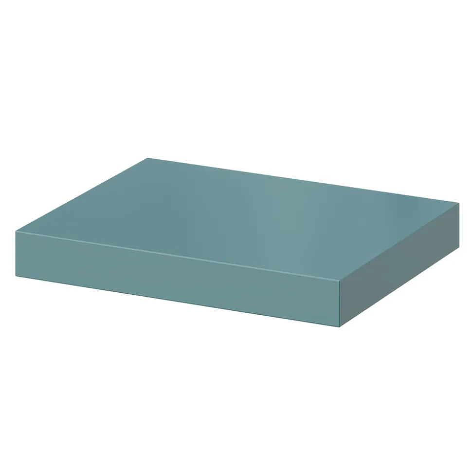 Tablette murale avec fixation invisible GoodHome Cusko bleu canard 30 cm