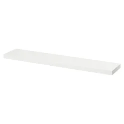 Tablette murale avec fixation invisible GoodHome Cusko blanc 118 cm