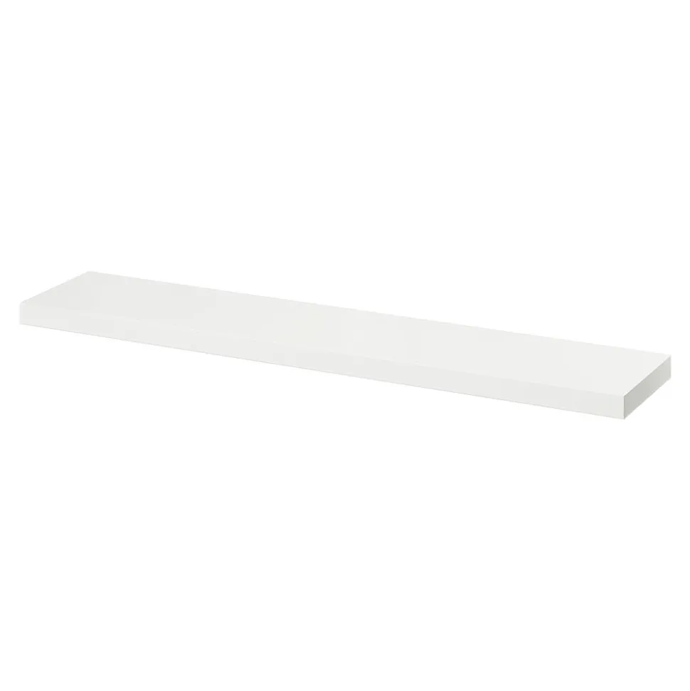 Tablette murale avec fixation invisible GoodHome Cusko blanc 118 cm