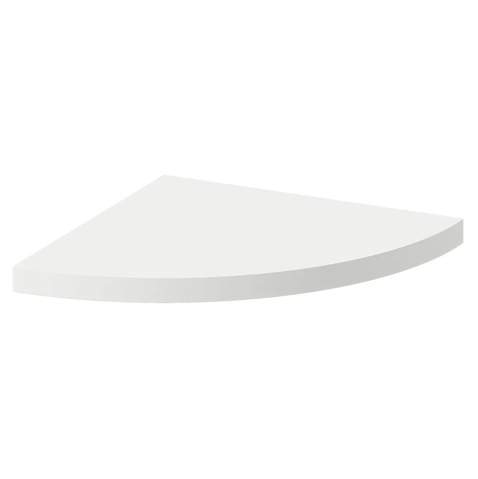 Tablette murale d'angle Form Rigga blanc 25 cm
