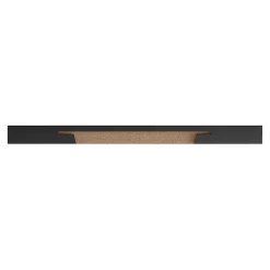 Tablette murale d'angle Form Rigga noir 25 cm