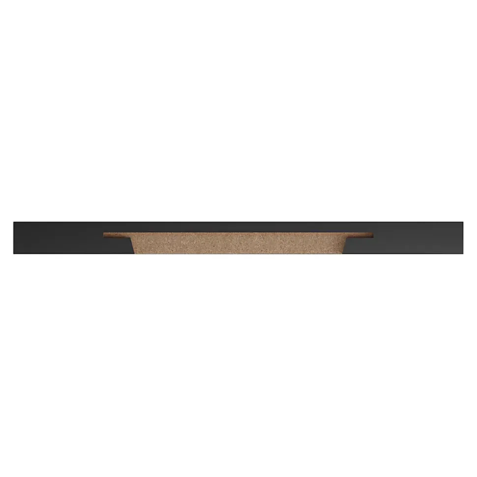 Tablette murale d'angle Form Rigga noir 25 cm