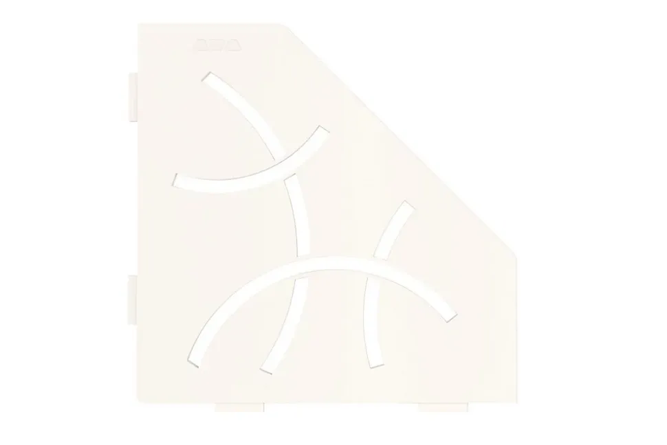 Tablette murale de douche Shelf- ES 2 CURVE - Coloris: inox brossé -- En acier inoxydable - 195 x 195 mm