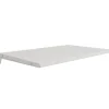 Tablette murale en acier blanc L. 66 x 40 cm