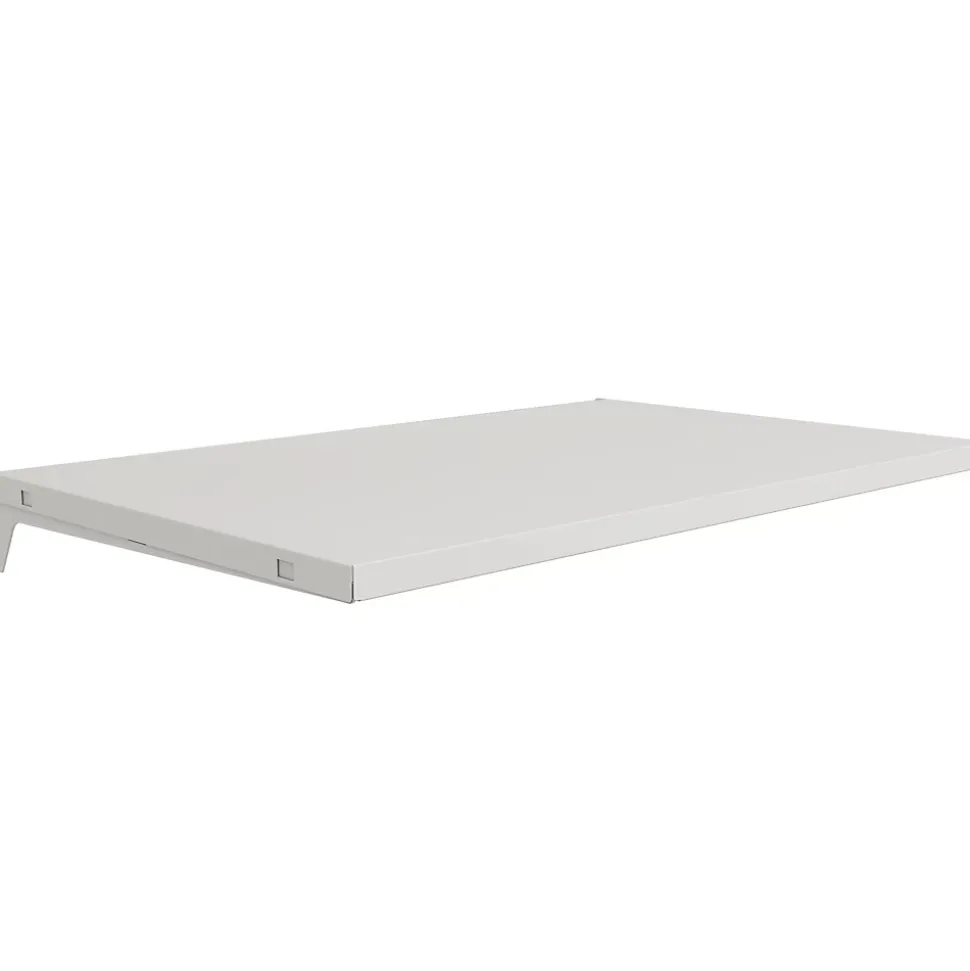 Tablette murale en acier blanc L. 66 x 40 cm