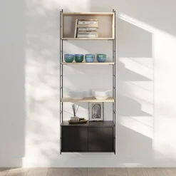 Tablette murale en pin massif GoodHome Rigga L. 60 x P. 29 cm