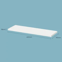 Tablette murale Form Rigga blanc 60 cm