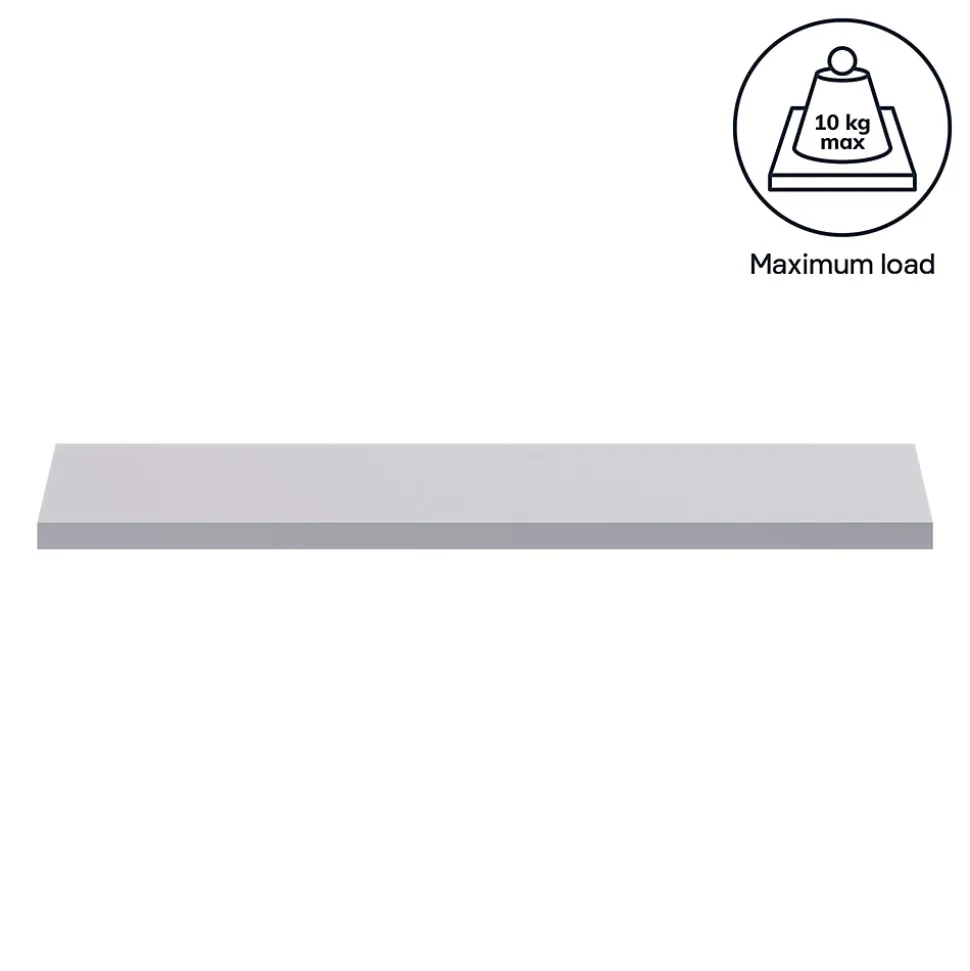 Tablette murale Form Rigga argent 60 cm