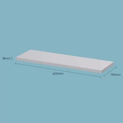Tablette murale Form Rigga argent 60 cm
