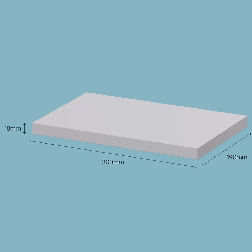 Tablette murale Form Rigga argent 30 cm