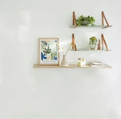 Tablette murale GoodHome Rigga effet chêne clair L. 118 cm
