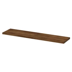 Tablette murale GoodHome Rigga effet noyer L 80 cm