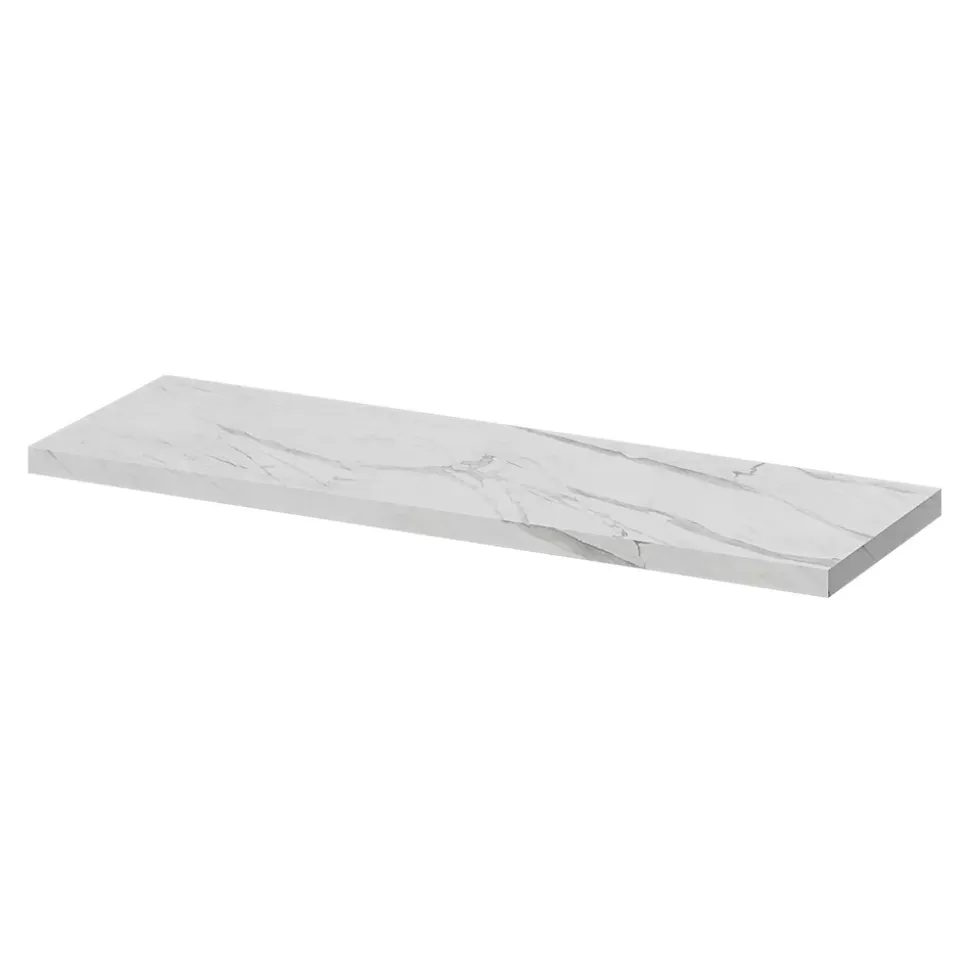 Tablette murale GoodHome Rigga effet marbre L. 60 cm