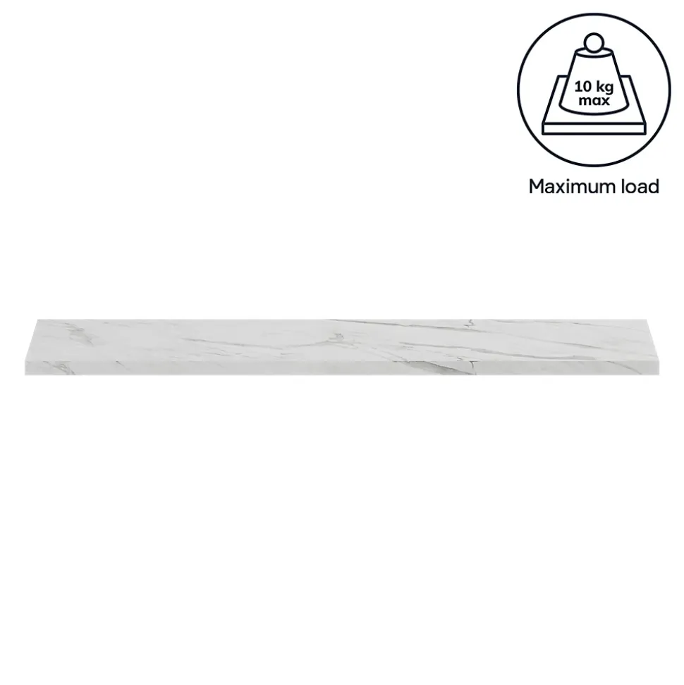 Tablette murale GoodHome Rigga effet marbre L. 80 cm