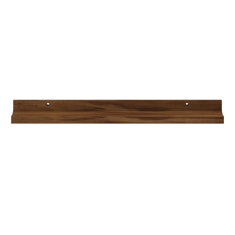 Tablette murale pour cadre photo GoodHome Rigga effet noyer L. 60 cm