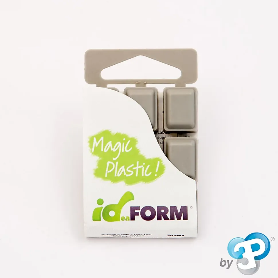 Tablette plastique thermoformable 20 cm3 gris