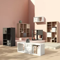 Tablette pour étagère cube GoodHome Mixxit effet chêne