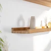 Tablette étagère Helvine salle de bain en teck massif 90cm