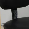 Tabouret à roulettes réglable en hauteur 69-91 cm avec dossier inclinable et repose-pieds réglable