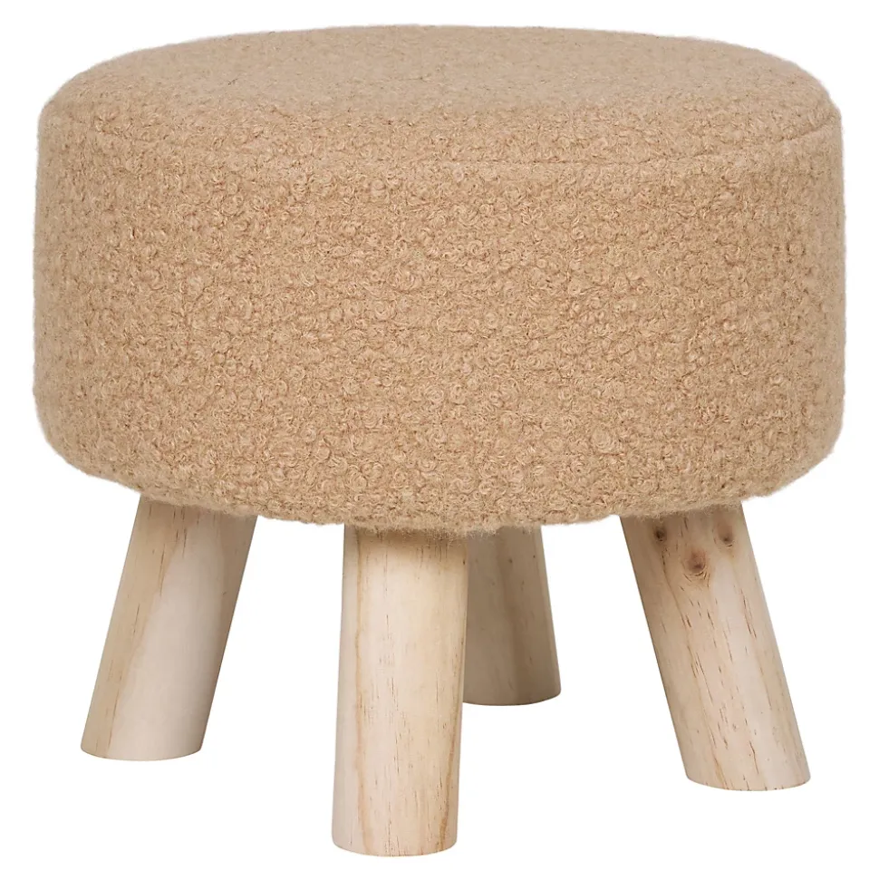 Tabouret Aberdeen en Sable - Design Élégant et Pratique, Diam.31x29 cm, HN1271